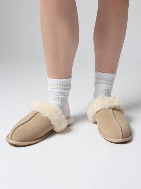 Scuffette Ii Pantoffels Uit Leder Ugg Beige women 1106872 ander zicht 1